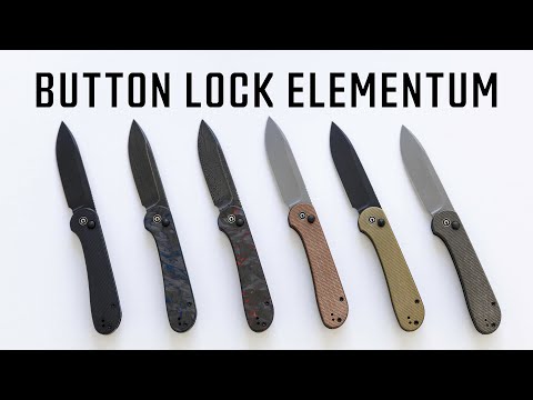 Nóż składany Civivi Elementum Button Lock Micarta - Olive