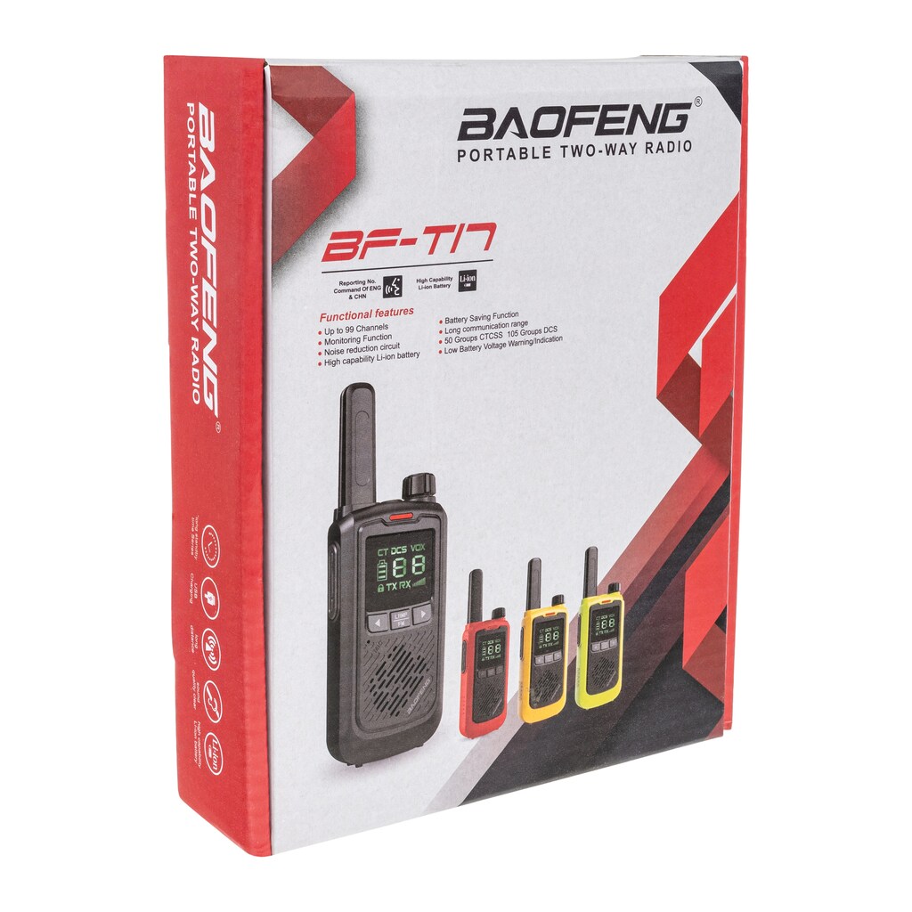Radiotelefon Baofeng BF-T17 żółty - 2 szt.