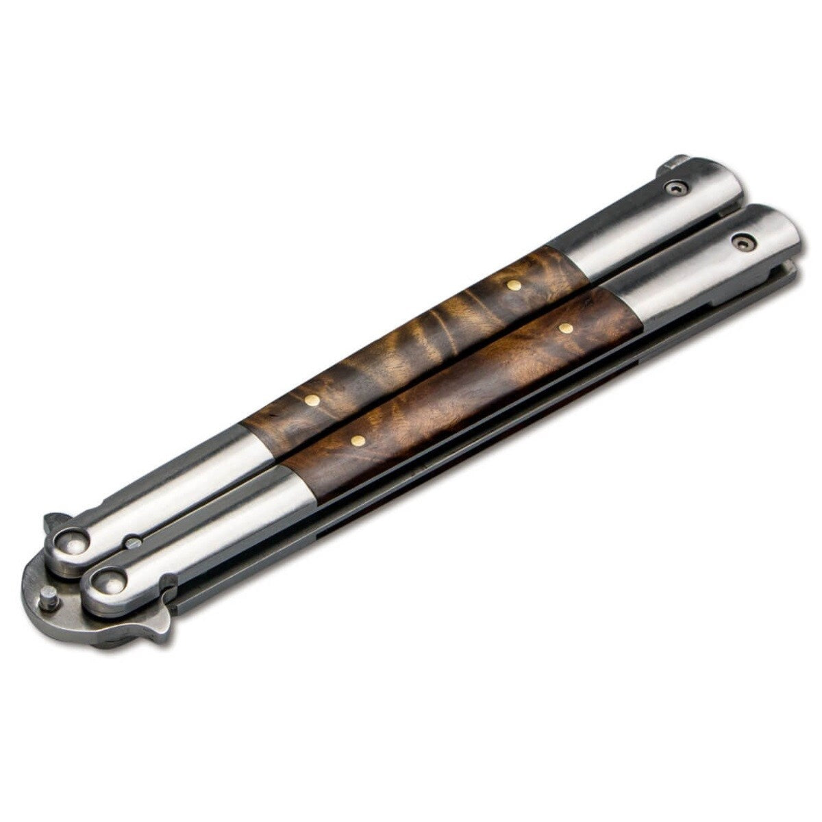 Nóż składany motylek Boker Magnum Balisong Wood Large