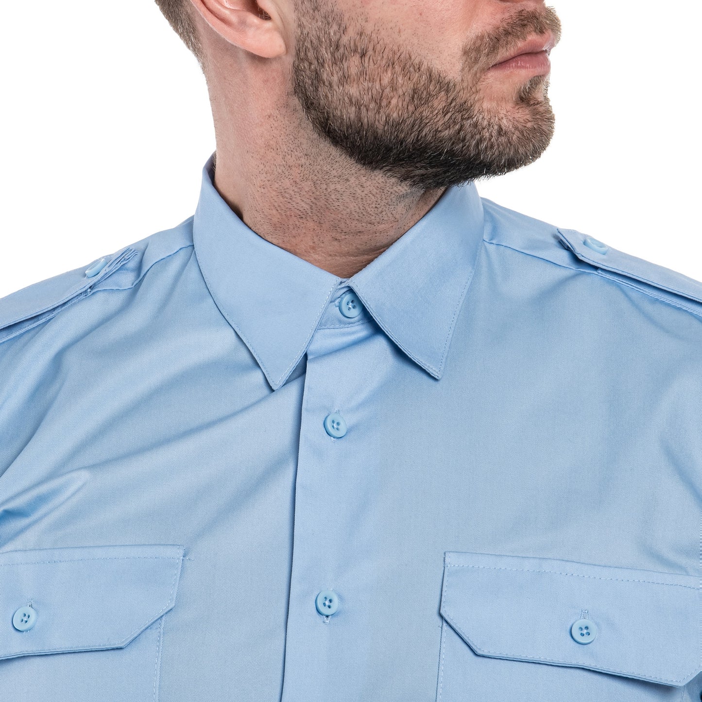 Koszula Mil-Tec Service Long Sleeve Shirt - Light Blue