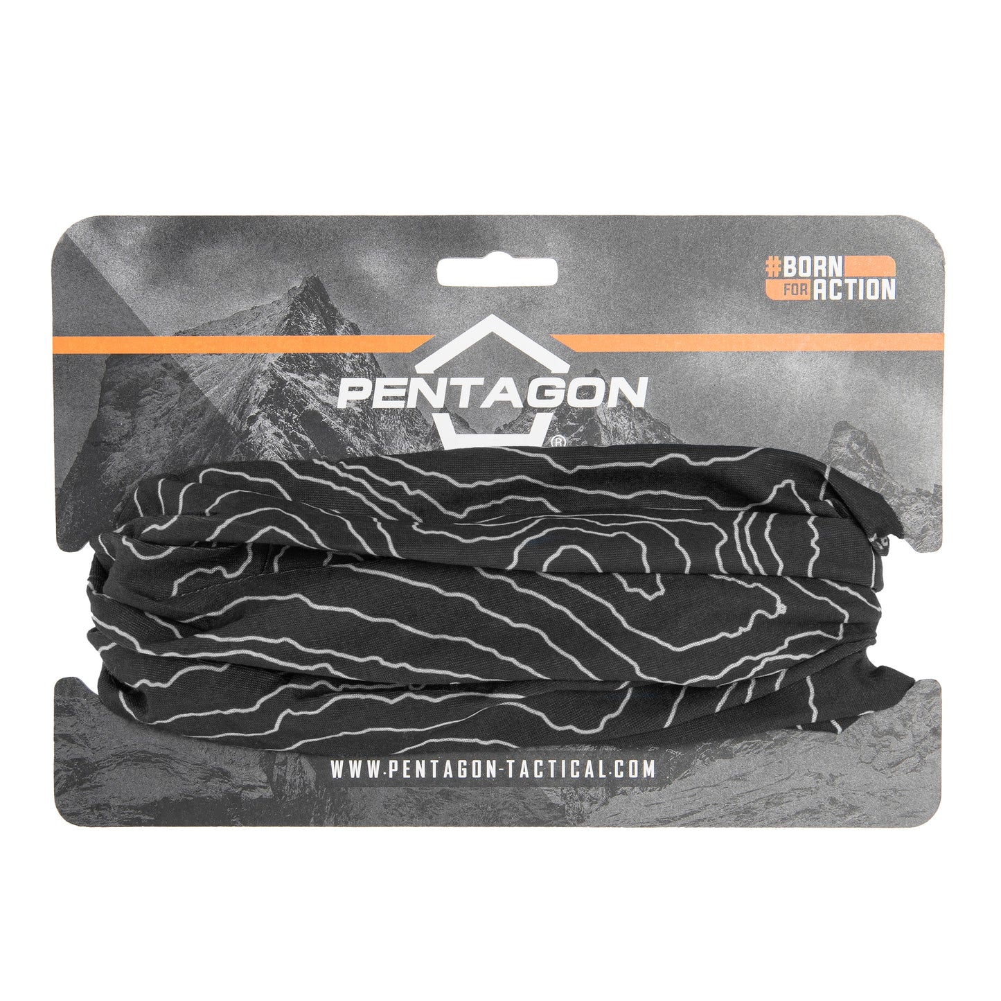 Chusta ochronna Pentagon Skiron Topographic Map Black