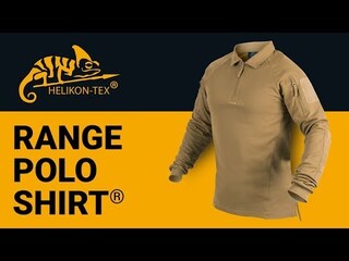 Koszulka polo Helikon Range Long Sleeve - Black