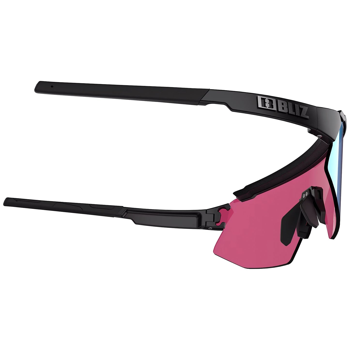 Okulary Bliz Breeze Small - Matt Black/Rose Violet Blue/Brown Silver