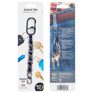 Brelok z karabińczykami Nite Ize GearLine Mini Key Organizer - Black