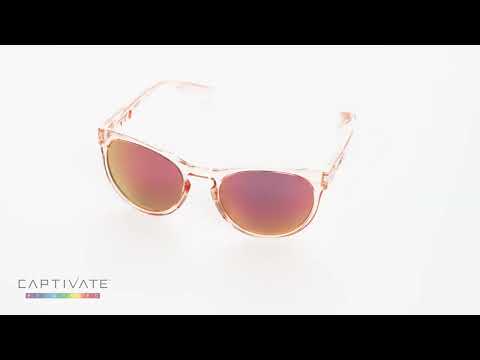 Okulary damskie Wiley X Covert - Captivate Polarized Rose Gold Mirror/Gloss Crystal Blush
