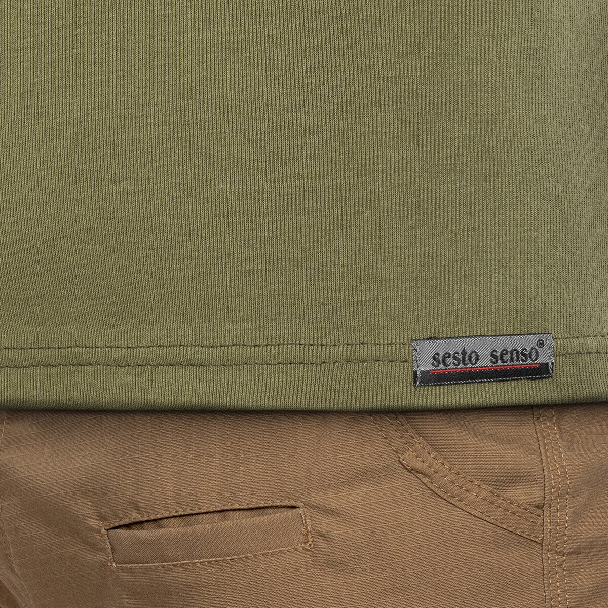 Koszulka Sesto Senso Wzór 111 Long Sleeve - Olive