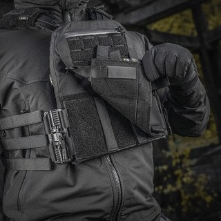 Kamizelka taktyczna typu Plate Carrier M-Tac Cuirass QRS Black - na płyty rozmiar S/M