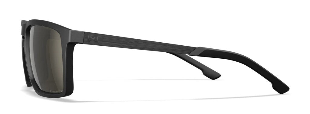Okulary taktyczne Wiley X Axe - Captivate Polarized Tungsten Mirror/Matte Black