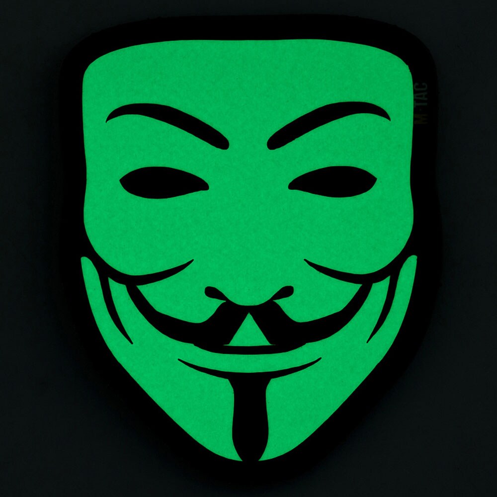 Naszywka M-Tac Anonymous - Black/GiD