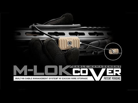 Osłony szyny M-LOK Strike Industries Short M-LOK rail covers with cable management system 4 szt. - Flat Dark Earth