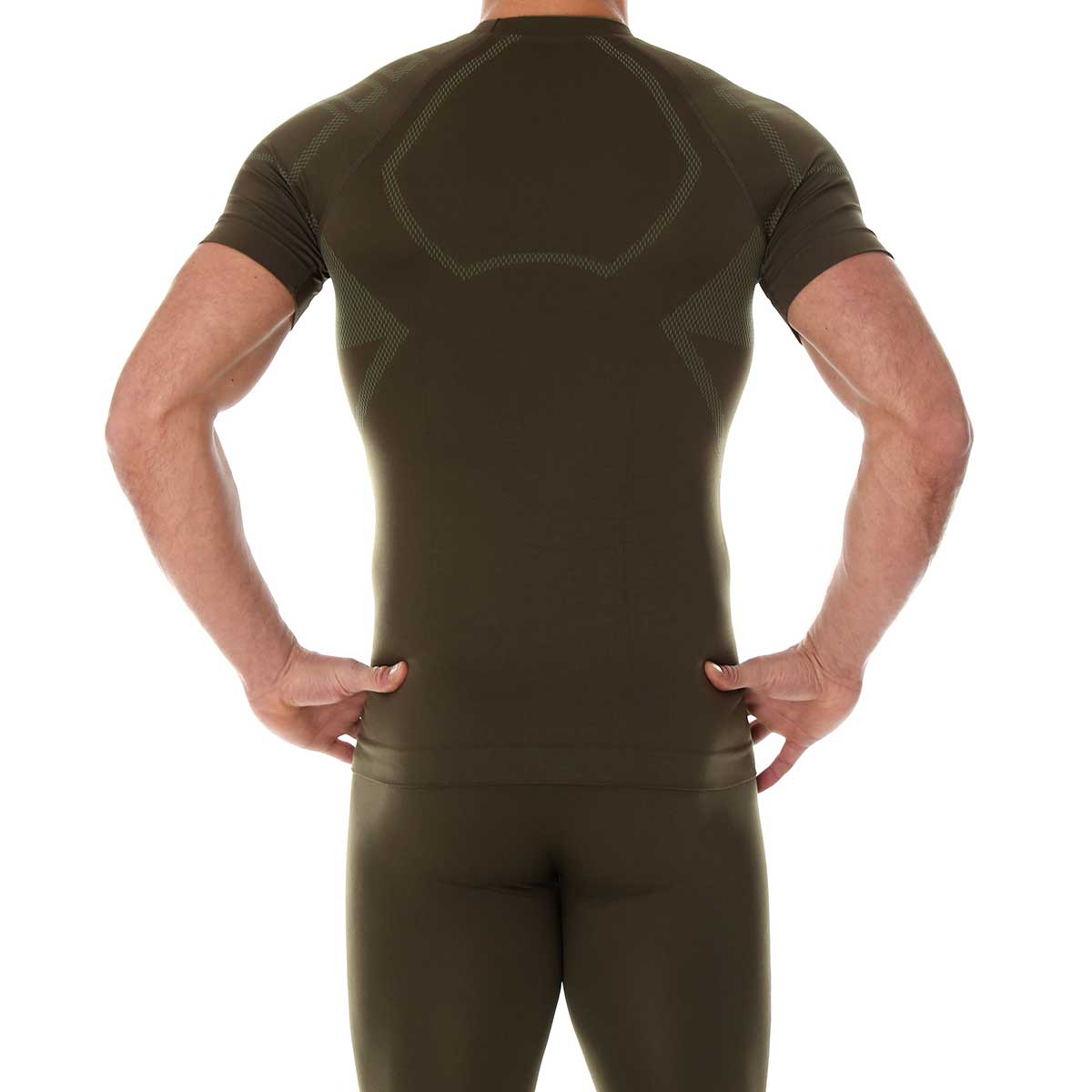 Koszulka termoaktywna Brubeck Ranger Protect Short Sleeve - Khaki