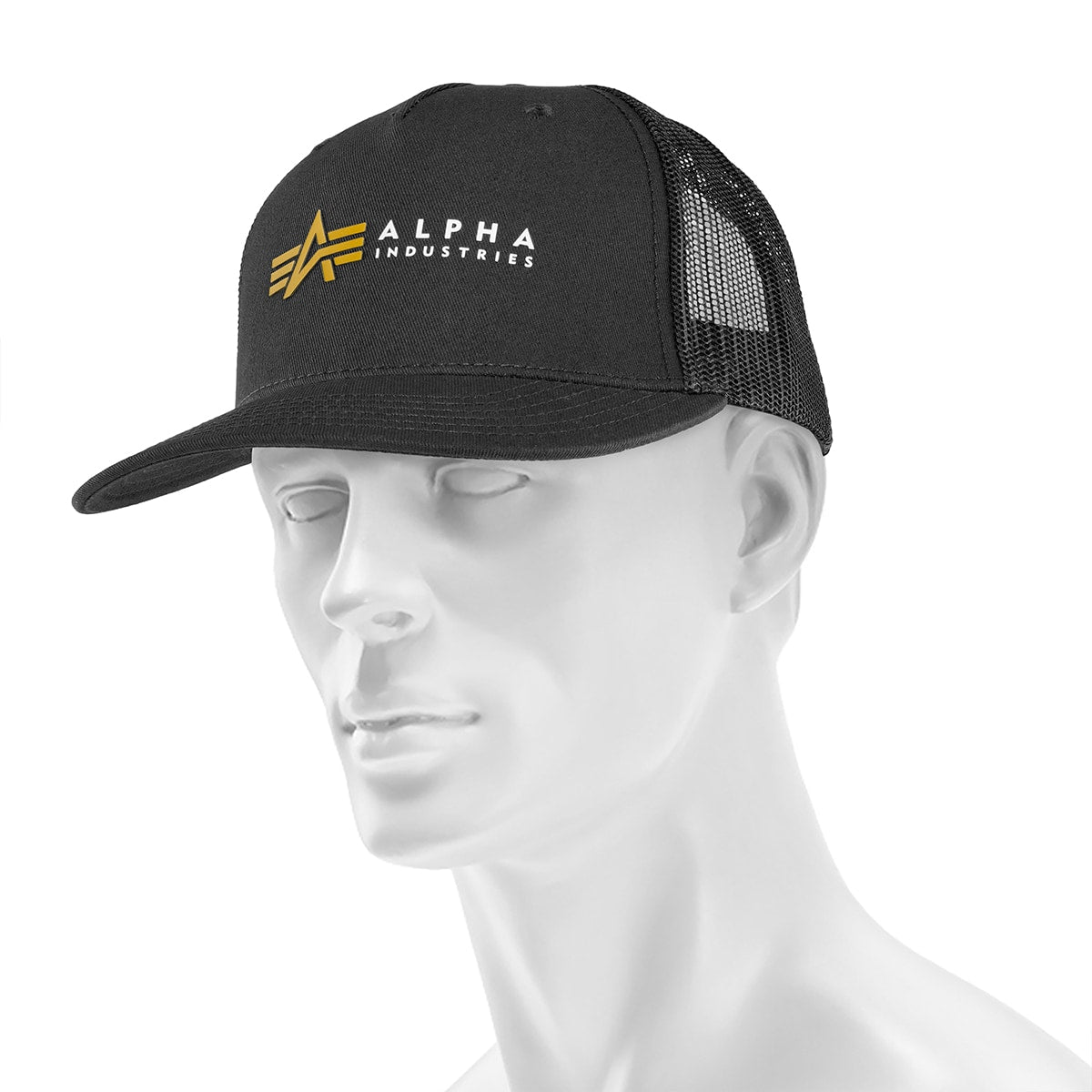 Czapka z daszkiem Alpha Industries Label Trucker Cap - Black