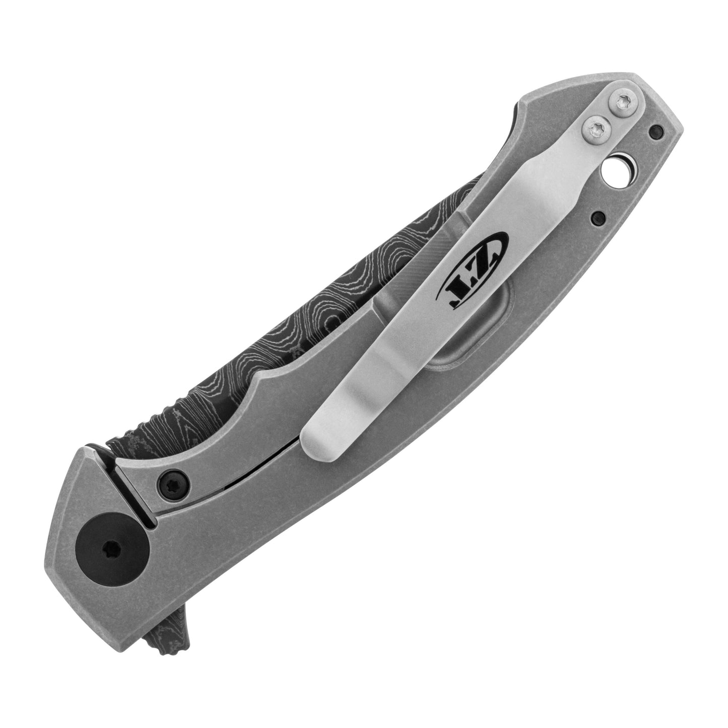 Nóż składany Zero Tolerance Sinkevich KVT Vegas Forge Stainless - Orange/Red Marbled Multi Carbon