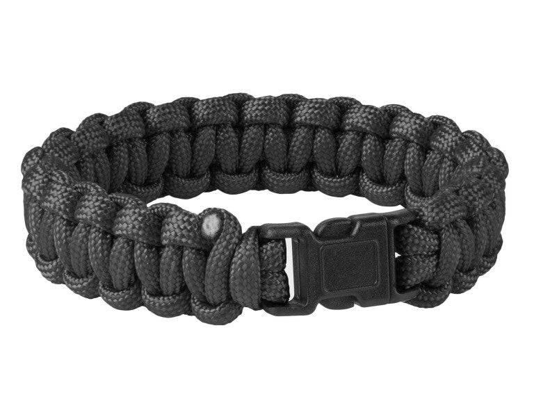 Bransoletka Paracord Helikon Survival Bracelet klamra - Black