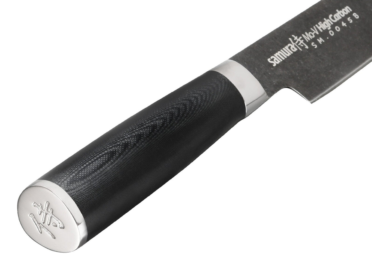 Nóż kuchenny Samura Mo-V Stonewash Slicing 23 cm - Black
