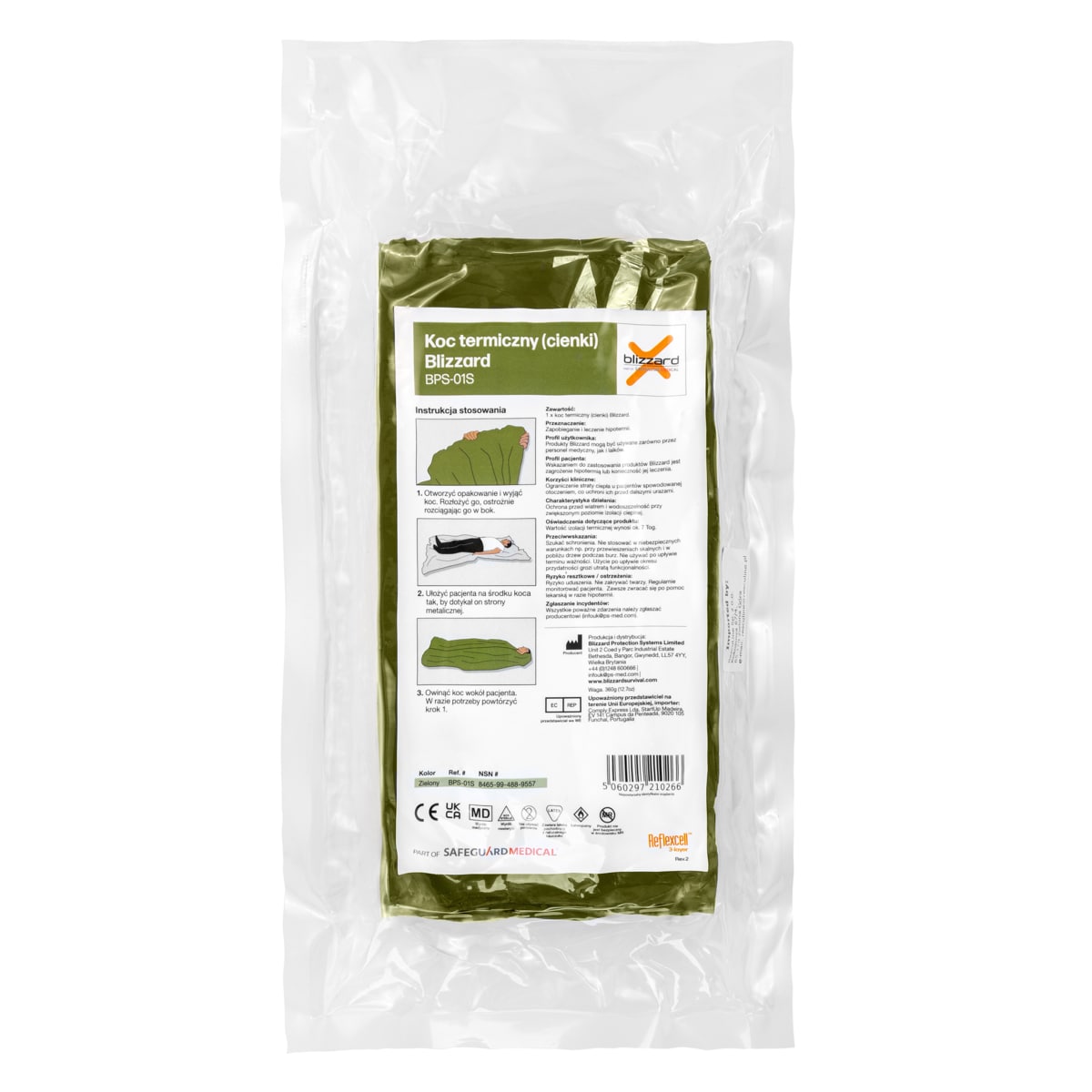 Koc termiczny Blizzard Protection Systems Survival Blanket Small