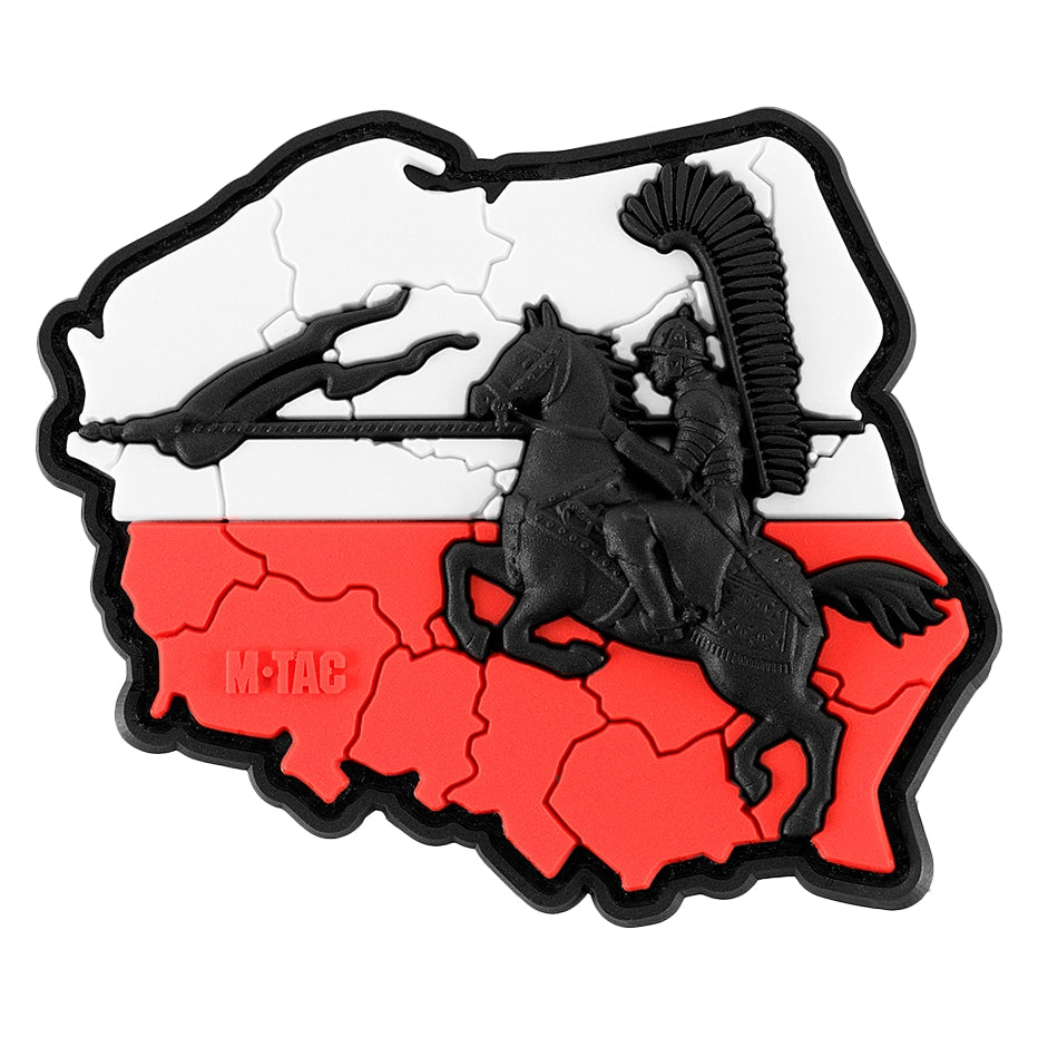 Naszywka M-Tac Husaria 3D PVC Black White Red