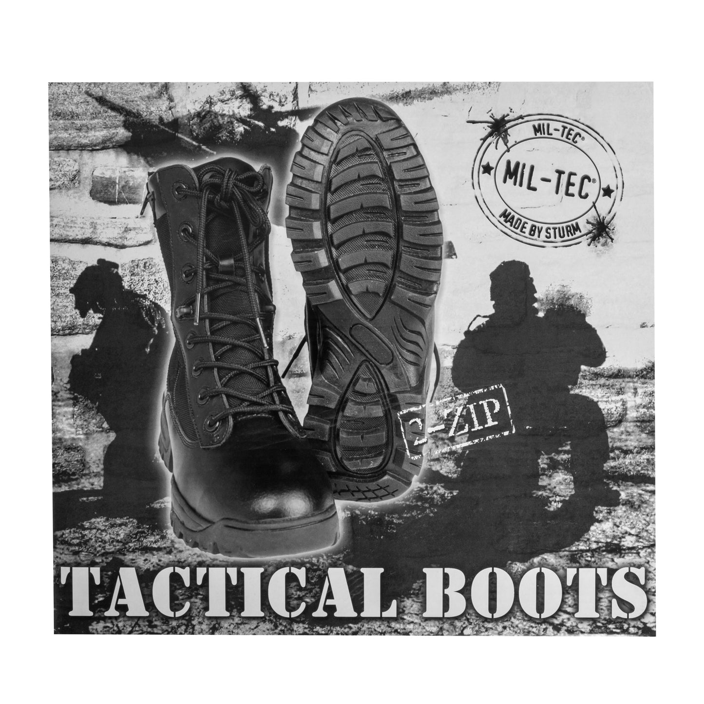 Buty taktyczne Mil-Tec Two-Zip - Black