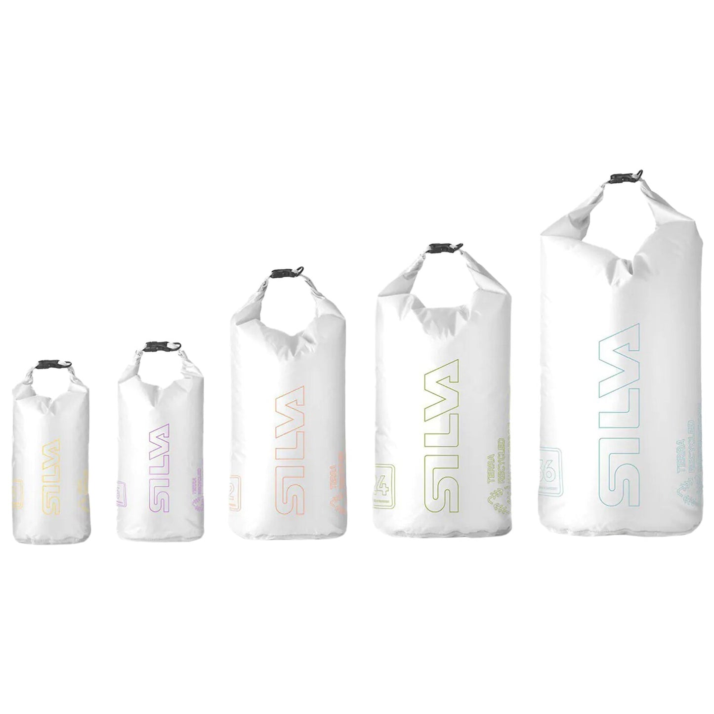 Worek wodoodporny Silva Terra Dry Bag 6 l - White/Violett