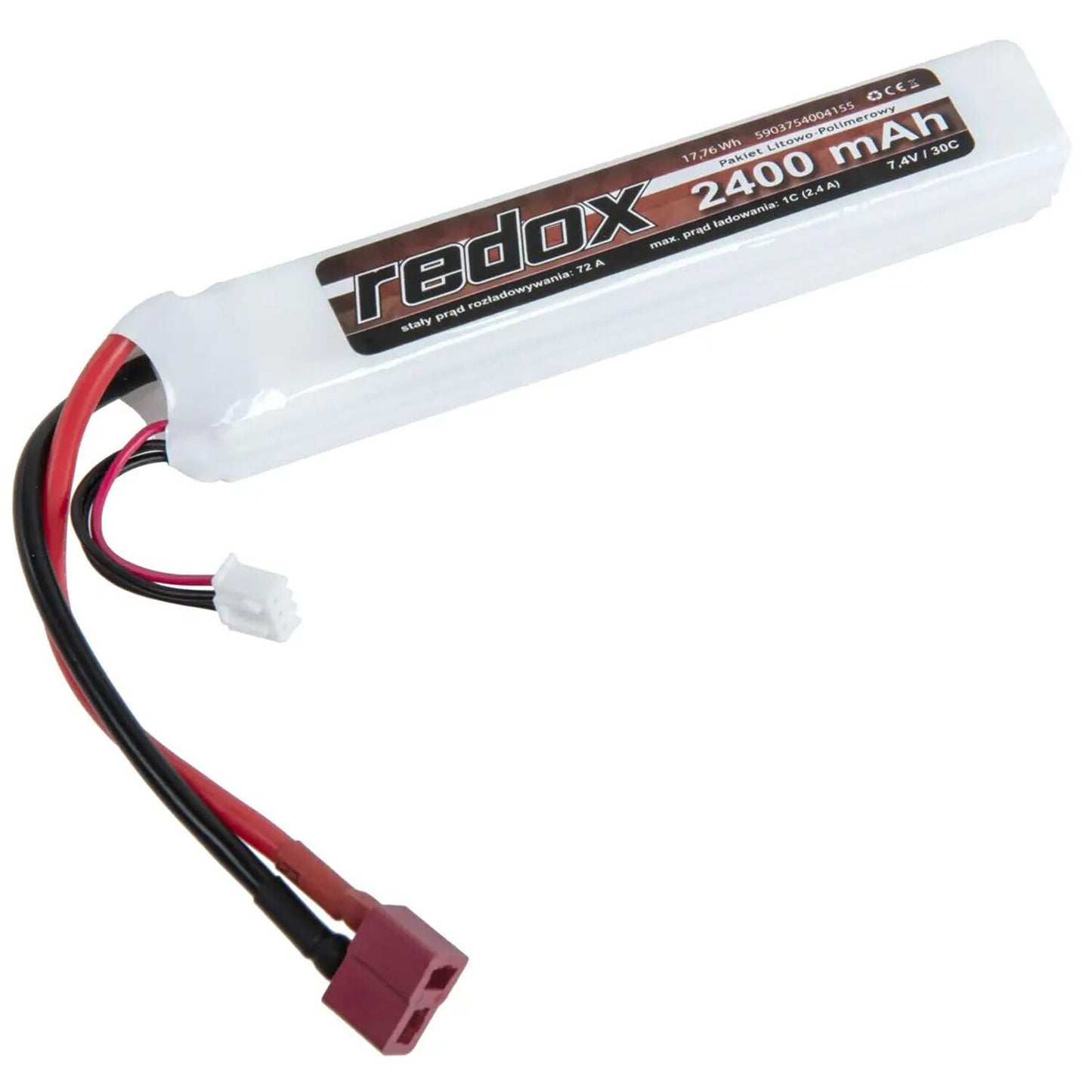 Akumulator ASG Redox Li-Po 30C SC Deans 7,4 V 2400 mAH