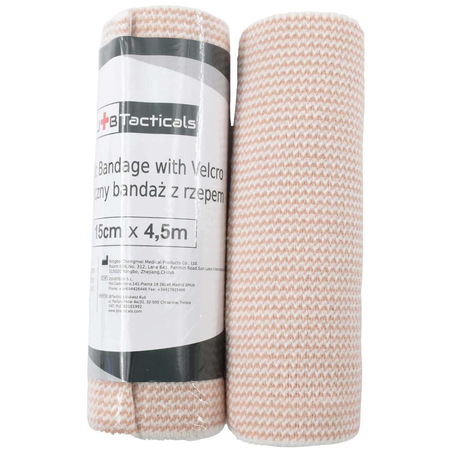 Bandaż elastyczny JB Tacticals Honeycomb z rzepem 15 cm