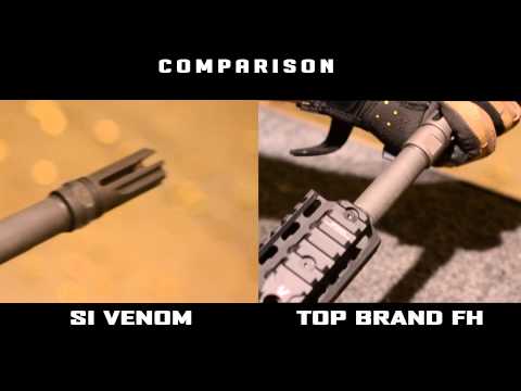 Tłumik płomienia Strike Industries Venom Flash Hider do karabinków kalibru .223/5,56x45 - Black
