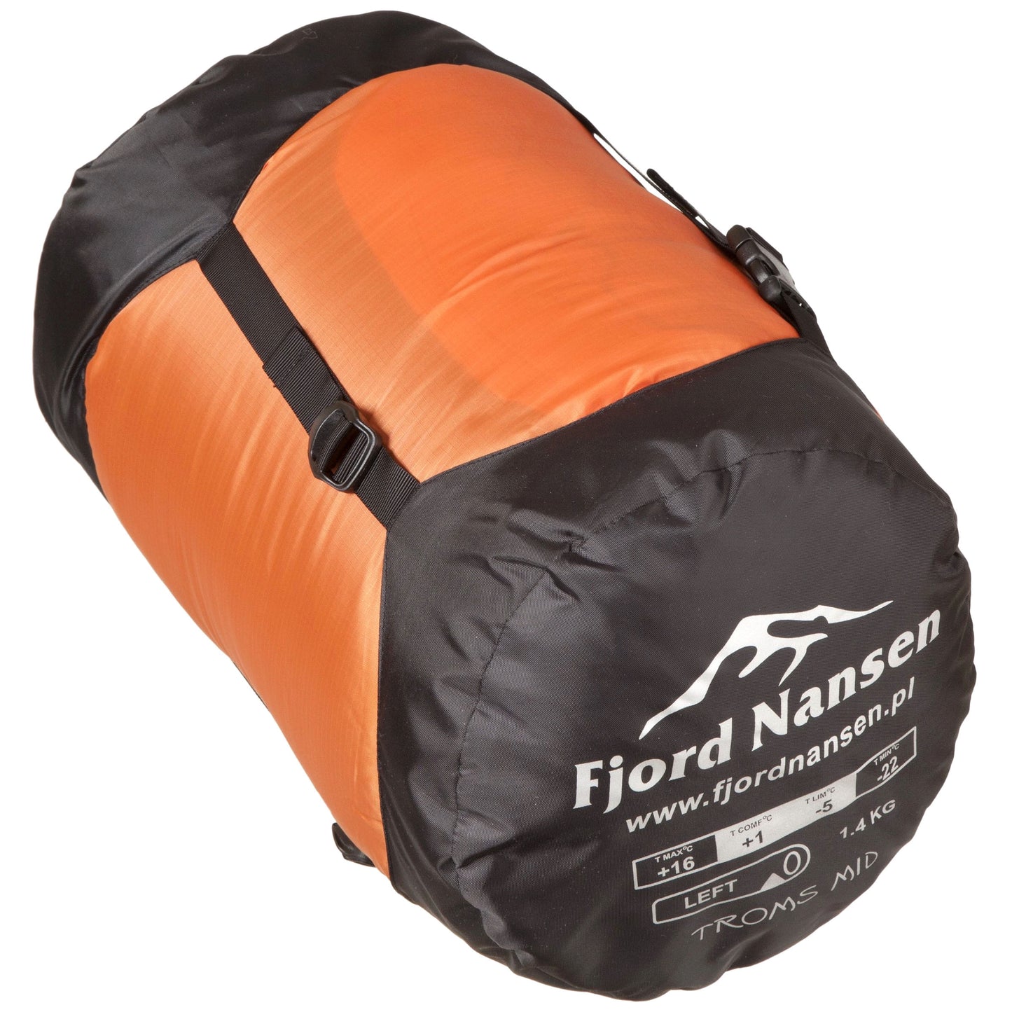 Śpiwór Fjord Nansen Troms MID Carnelian 1400 g - prawy