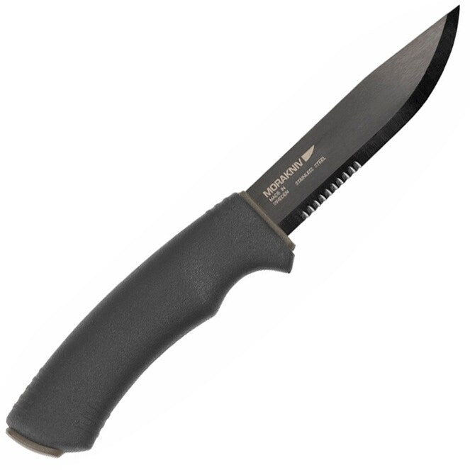 Nóż Mora Bushcraft Black SRT stal nierdzewna