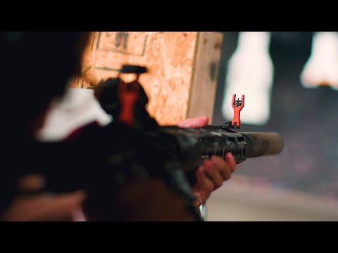 Składane przyrządy celownicze Strike Industries Sidewinder II BUIS Backup Iron Sights - Red
