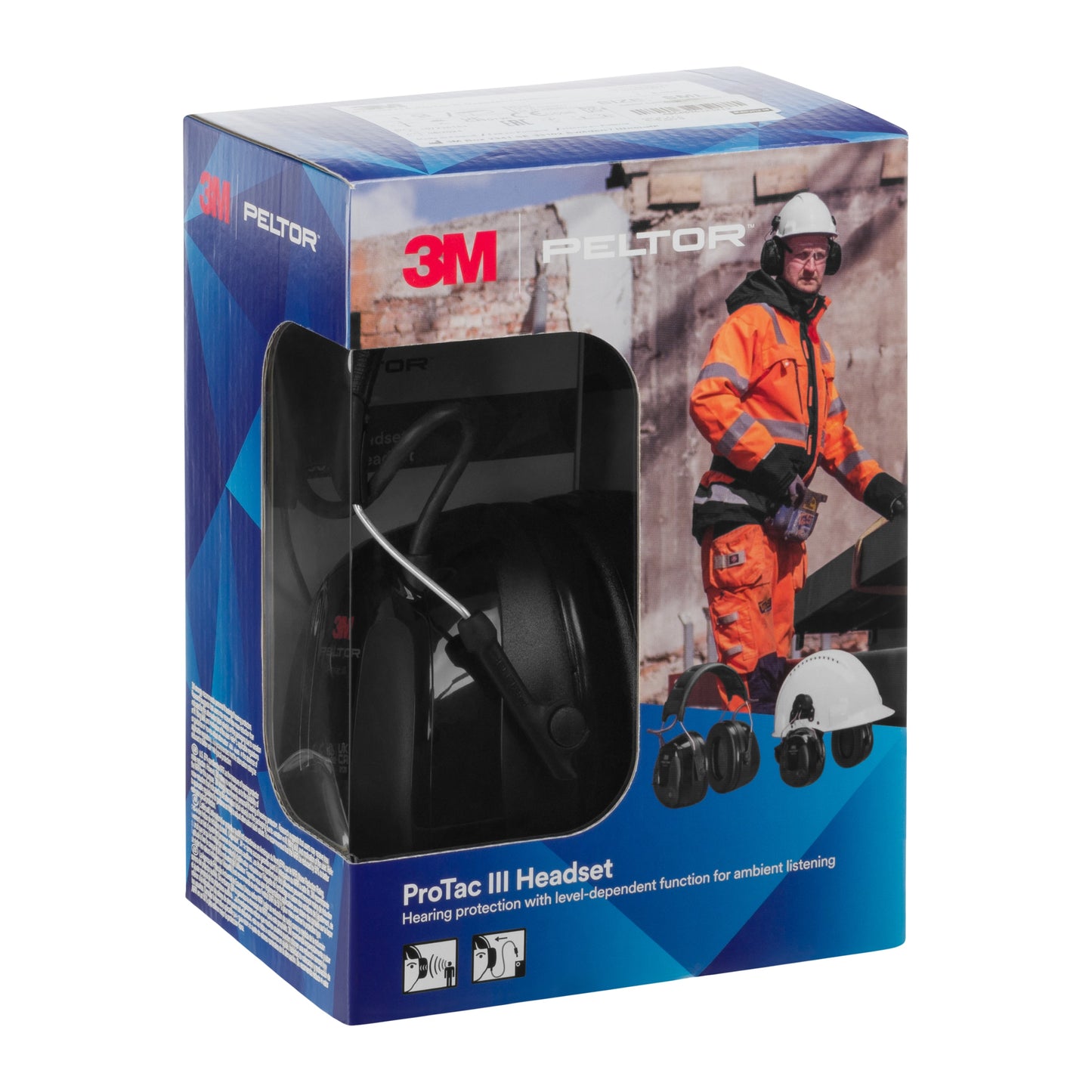 Ochronniki słuchu aktywne 3M Peltor Protac III - Black