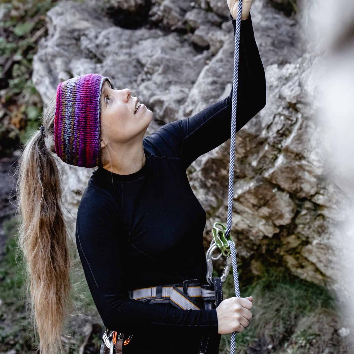 Koszulka termoaktywna damska Brubeck Active Wool - Black