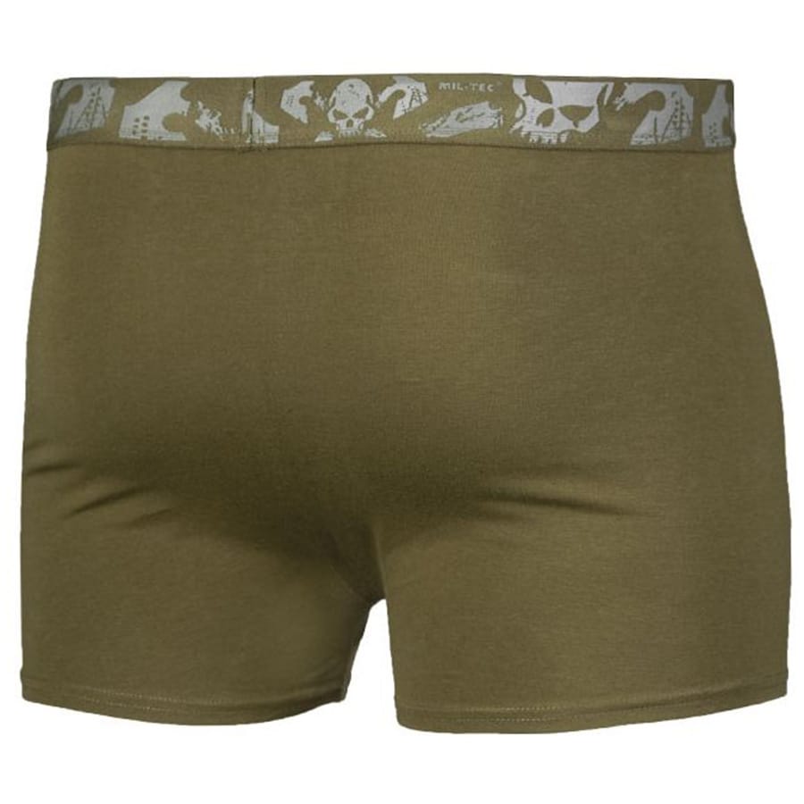 Bokserki Mil-Tec Skull Olive - 2 szt.