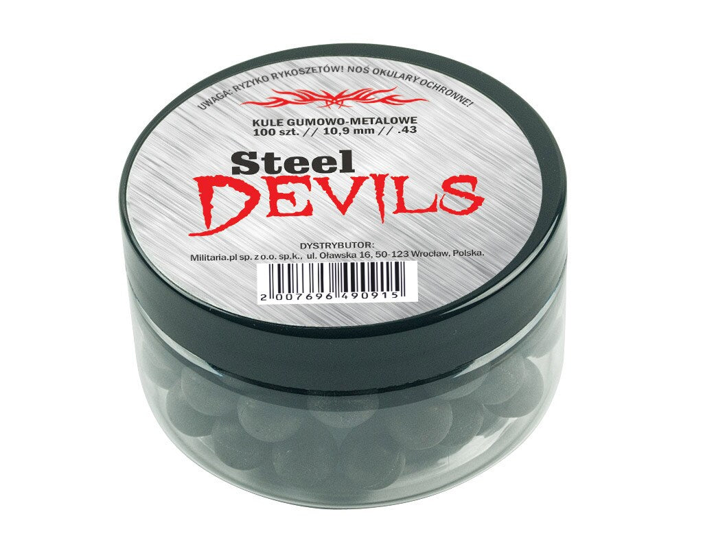 Kule gumowo-metalowe RAM Steel Devils .43 - 100 szt.