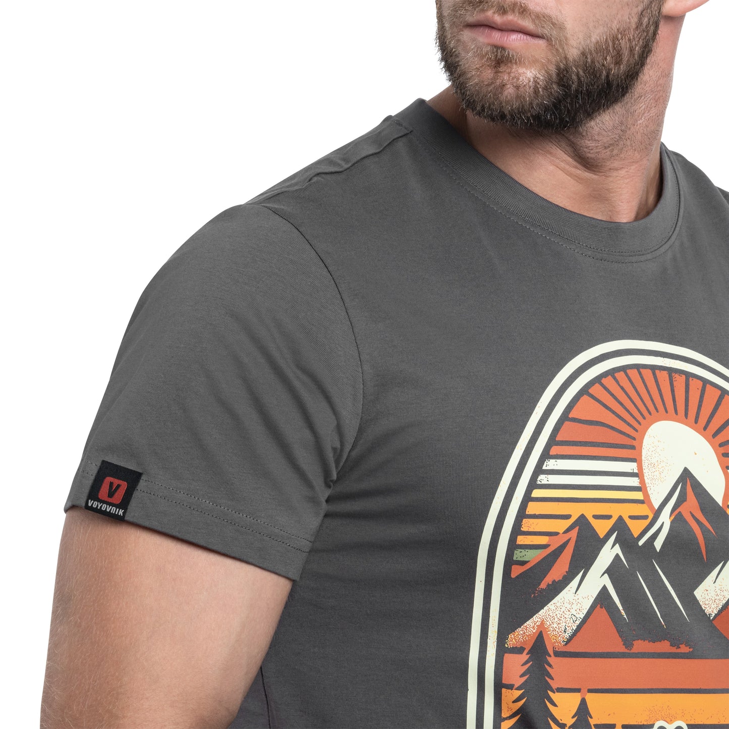 Koszulka T-shirt Voyovnik Off The Beaten Path - Szara