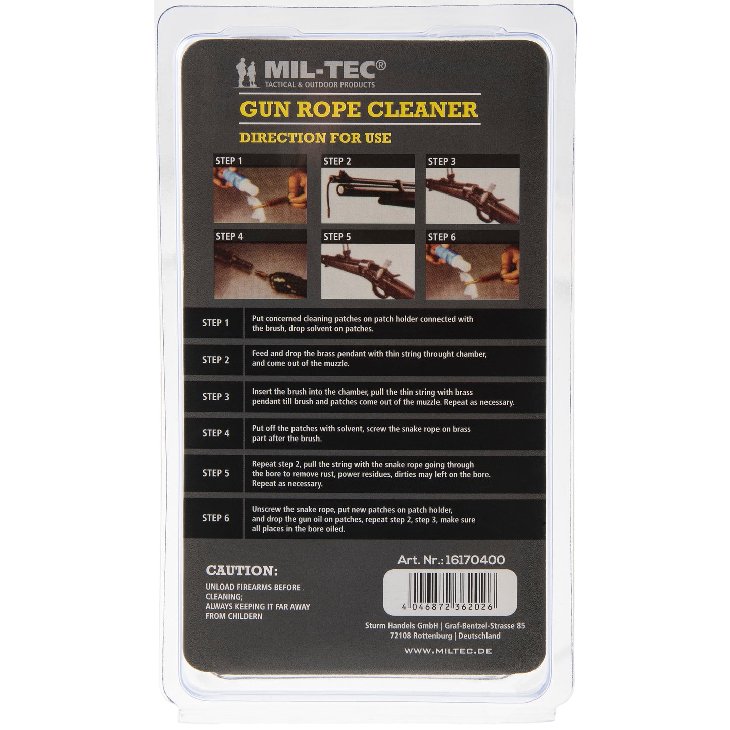 Wycior Mil-Tec kaliber 5,5 mm/.22