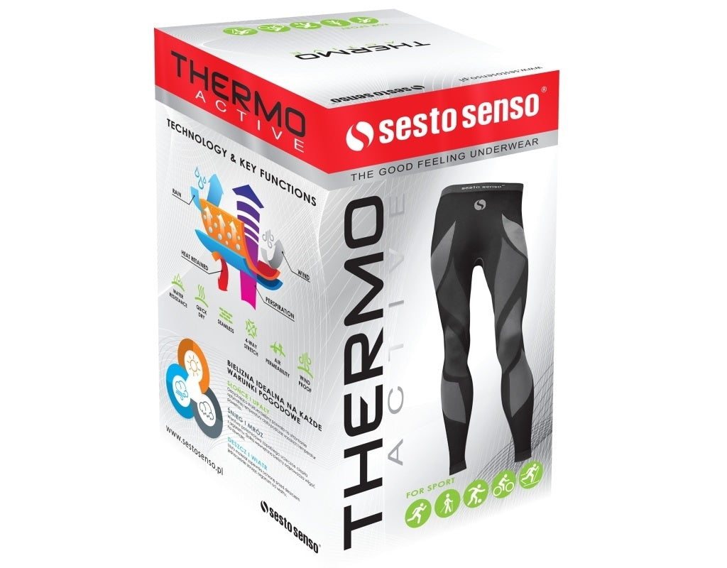 Spodnie termoaktywne Sesto Senso Thermo Active Graphit/Black