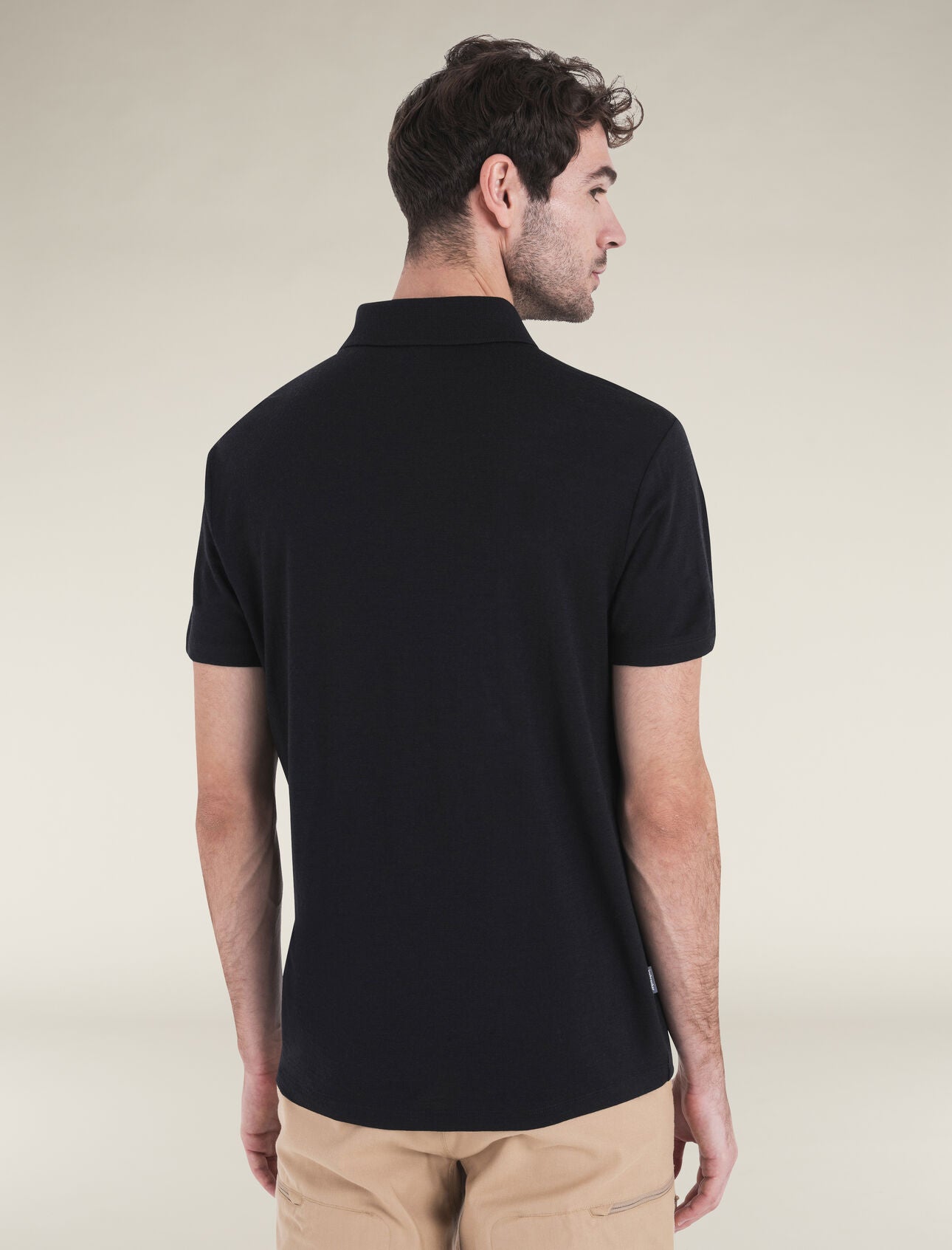 Koszulka polo Icebreaker Merino 150 Tech Lite - Black