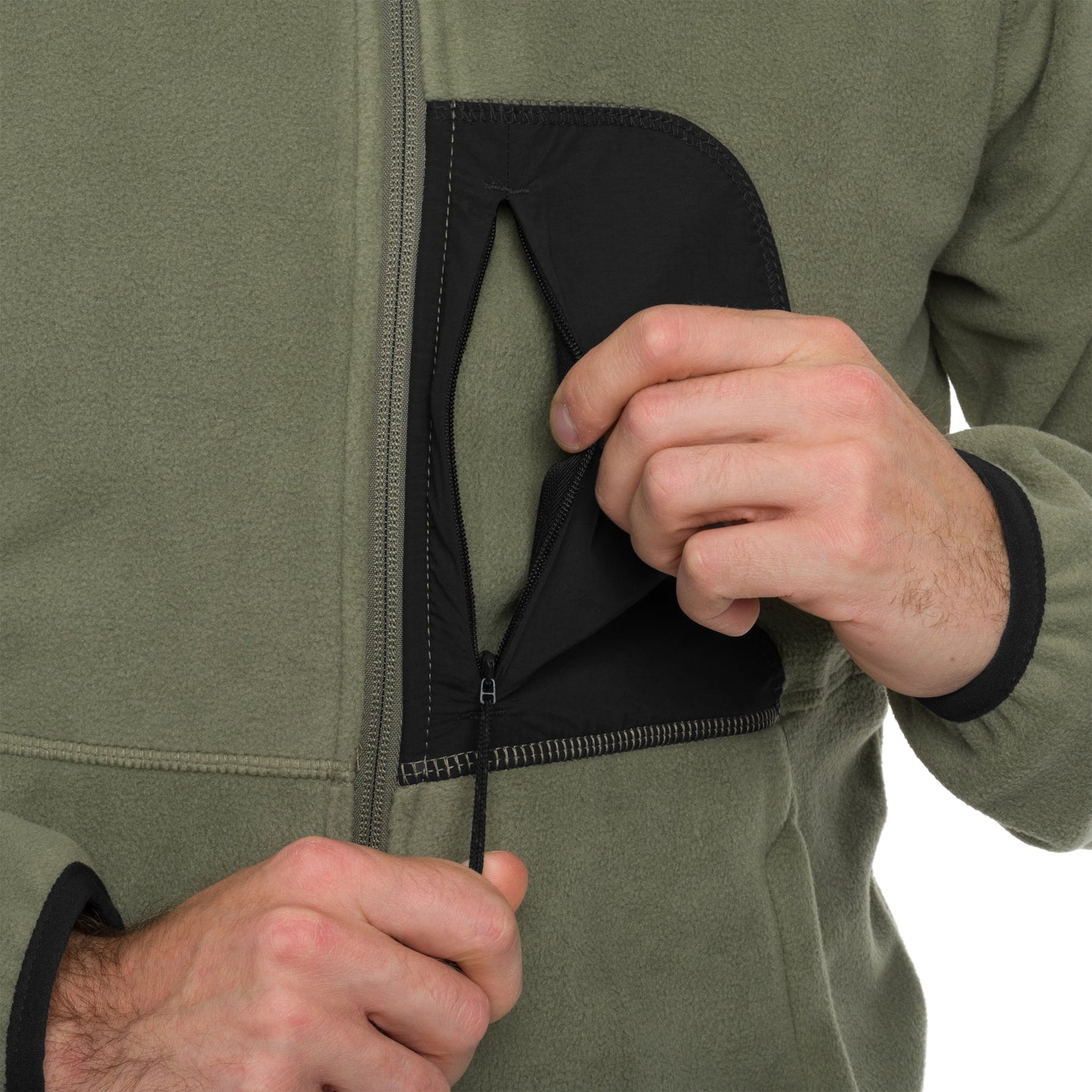 Polar Columbia Rapid Expedition II Full Zip Fleece - Stone Green/Shark