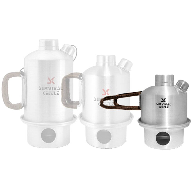 Czajnik turystyczny Survival Kettle Silver Mini Steel - 0,4l