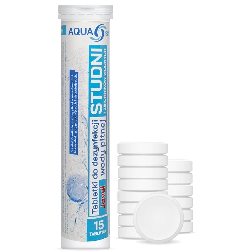 Tabletki Aqua Shock Javel do uzdatniania wody w studni - 30 szt.
