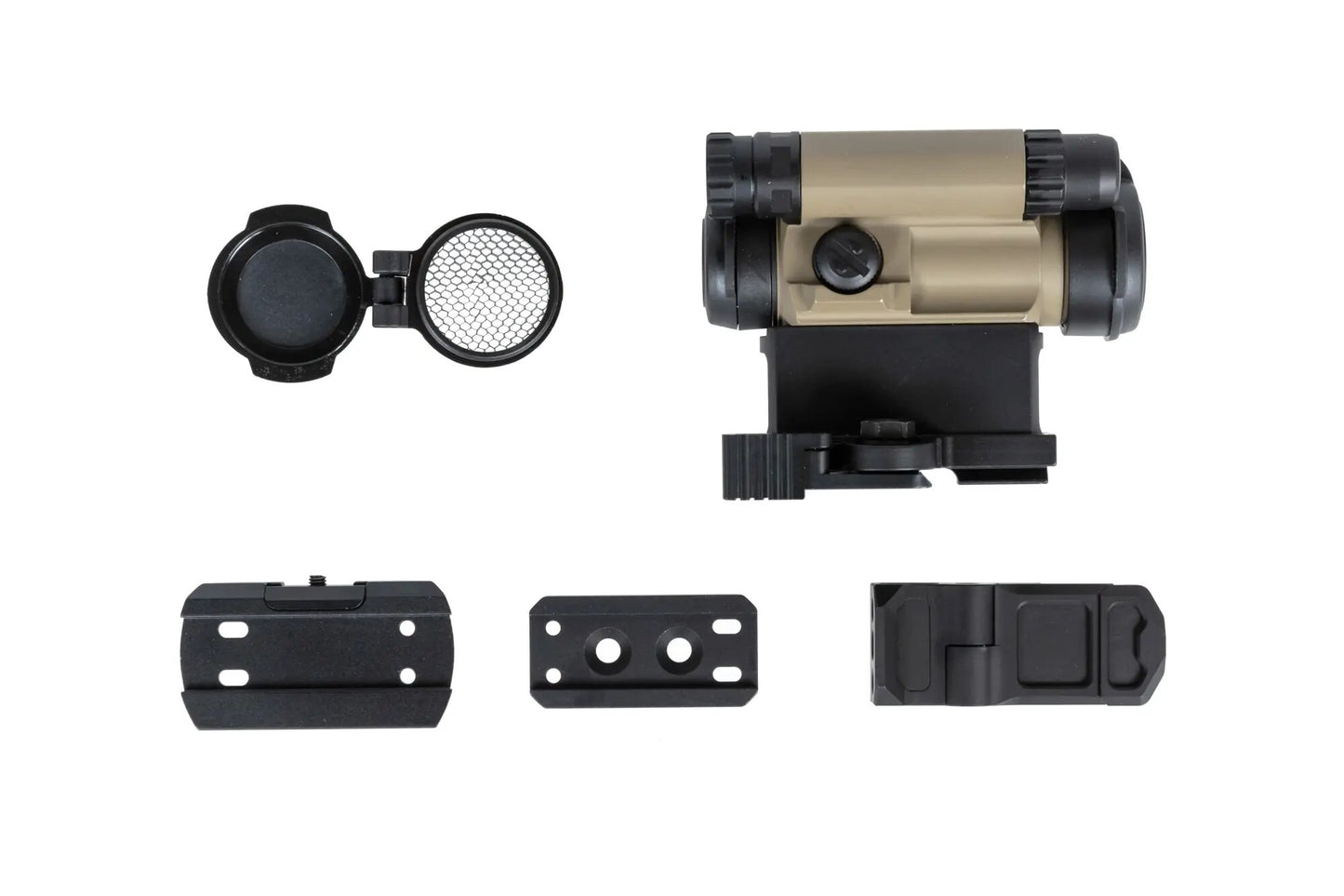 Kolimator JJ Airsoft M5 z trzema montażami - Tan
