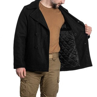 Płaszcz bosmanka Brandit Pea Coat - Black