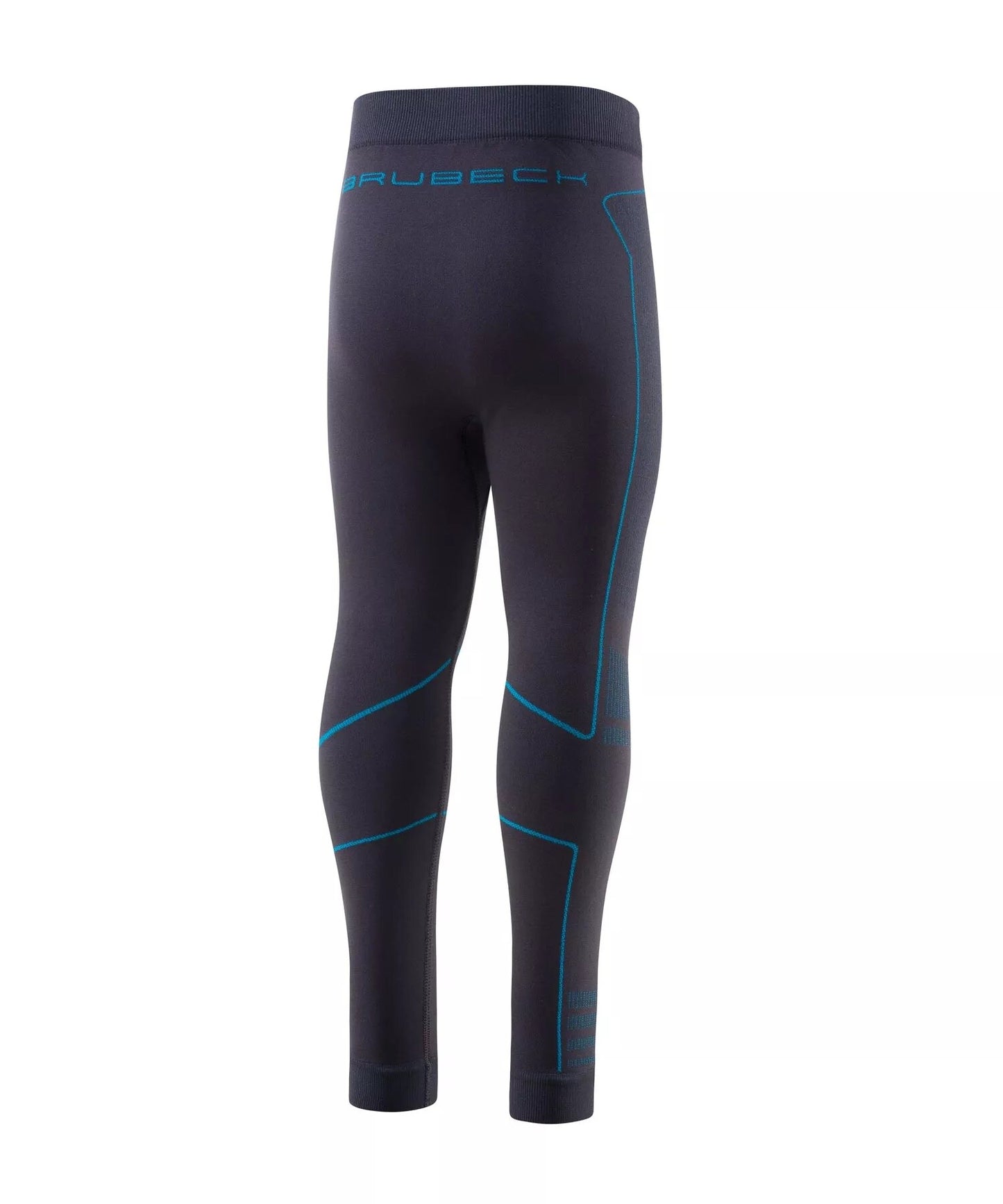 Legginsy termoaktywne dziecięce Brubeck Thermo Kids - Grafitowe/Niebieskie