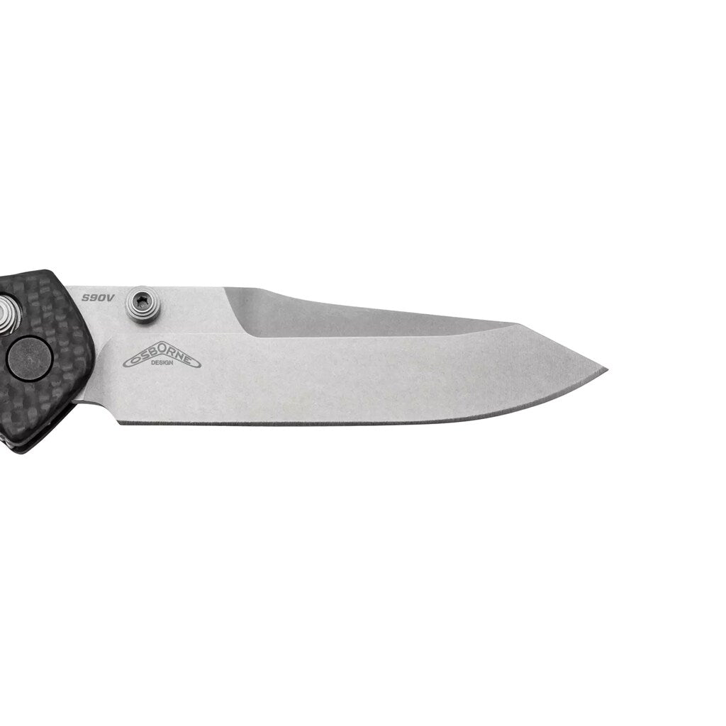 Nóż składany Benchmade Mini Osborne CPM-S90V - Black Carbon Fiber