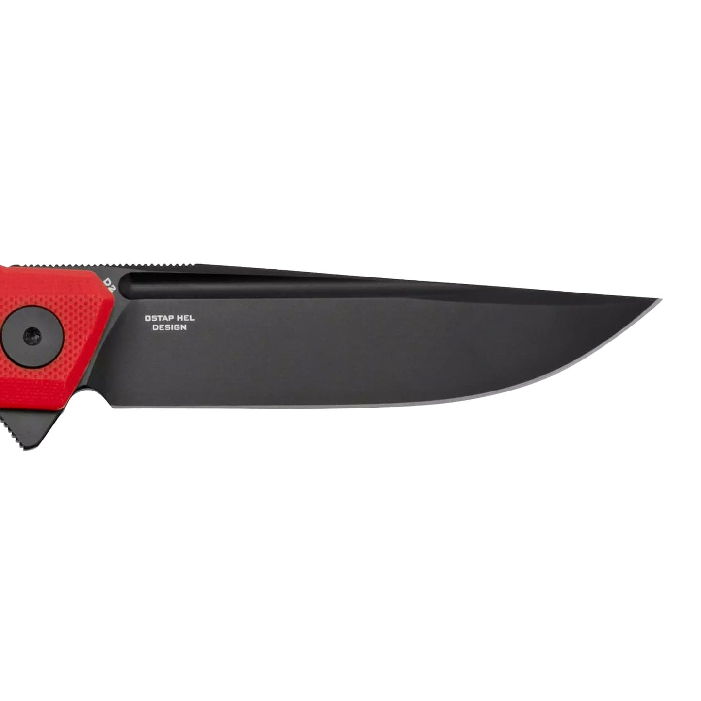 Nóż składany Bestechman Dundee Black Blade - Red
