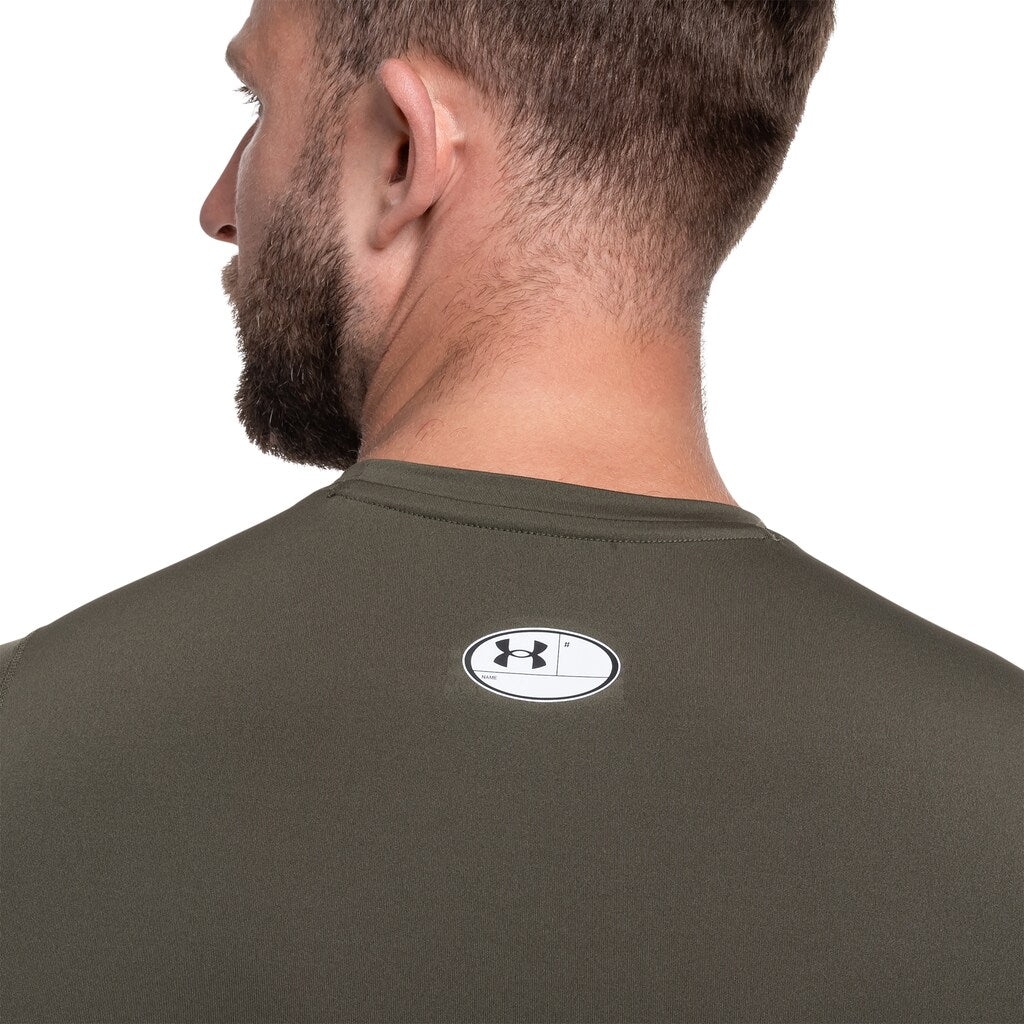 Koszulka Termoaktywna Under Armour Compressed HeatGear - Marine OD Green/White