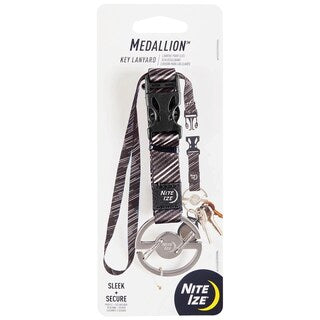 Karabińczyk Nite Ize Medallion Key Carabiner ze smyczną - Silver