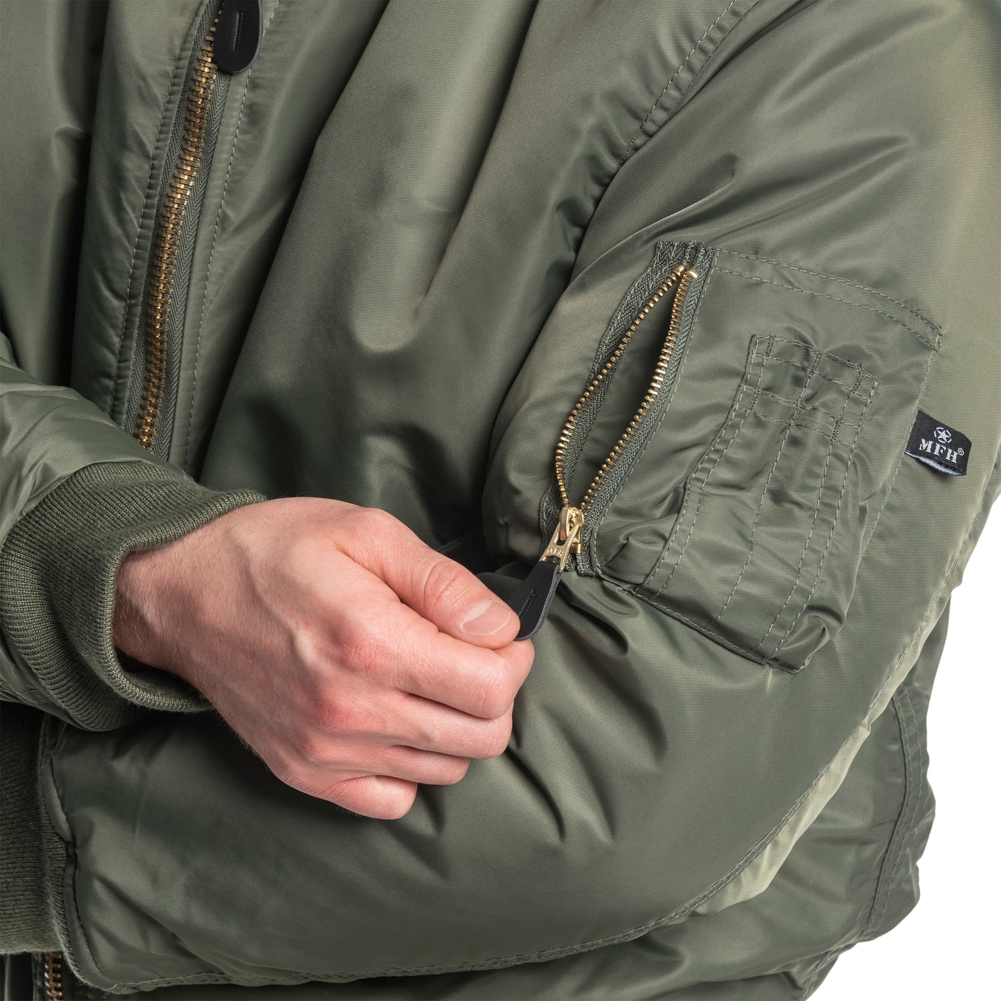 Kurtka MFH MA-1 US Flight Jacket - Olive