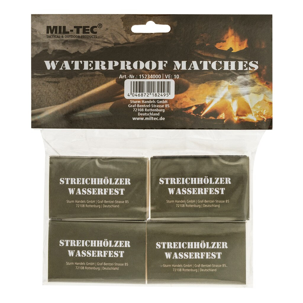 Zapałki wodoodporne Mil-Tec - 4-pak