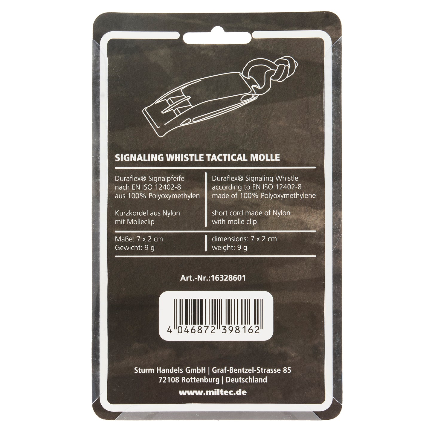Gwizdek alarmowy Mil-Tec Signaling Whistle Tactical MOLLE Olive - 2 szt.